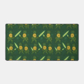 Tropische Ananas Astronaut met Gloeiende Zwaarden Bureaumat (Voorkant)