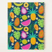 Tropische Ananas Banaan Vruchten Persoonlijk Planner (Achterkant)
