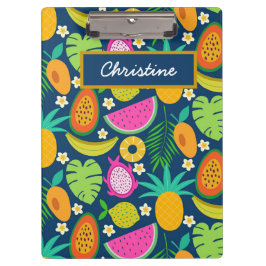 Tropische Ananas Banaan Watermeloen Fruit Klembord