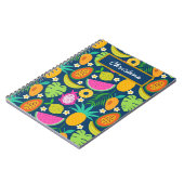 Tropische Ananas Banaan Watermeloen Fruit Notitieboek (Linkerzijde)
