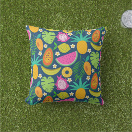 Tropische Ananas Banaan Watermeloen Fruit Tuin Buitenkussen