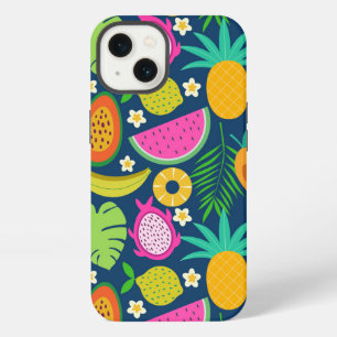 Tropische Ananas Banaan watermeloen Vruchten iPhone 13 Hoesje