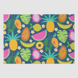Tropische Ananas Banaan watermeloen Vruchten  Tissuepapier
