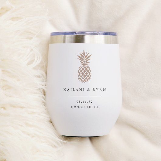 Tropische ananas bestemming bruiloft gunst