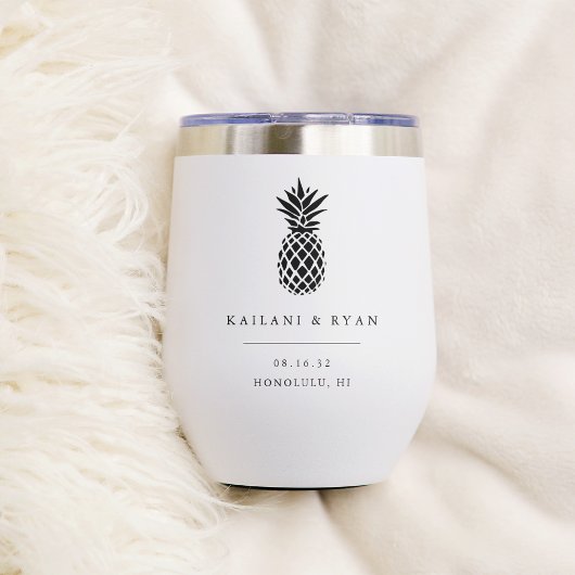 Tropische ananas bestemming bruiloft gunst