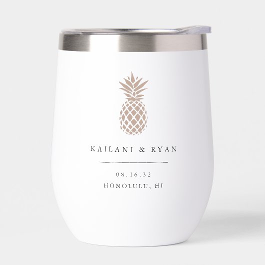 Tropische ananas bestemming bruiloft gunst (Links)