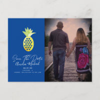 Tropische Ananas Blau Sla de Datum Foto