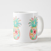 Tropische Ananas Bloem Mok (Voorkant rechts)