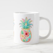 Tropische Ananas Bloem Mok (Rechts)