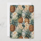 Tropische ananas Bloemen Verjaardag Kaart (Achterkant)