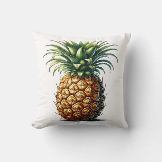 tropische ananas botanisch kussen (Voorkant)