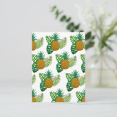 Tropische ananas briefkaart (Staand voorkant)