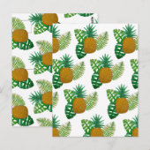 Tropische ananas briefkaart (Voorkant / Achterkant)