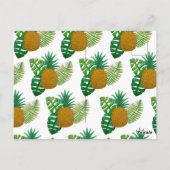 Tropische ananas briefkaart (Achterkant)