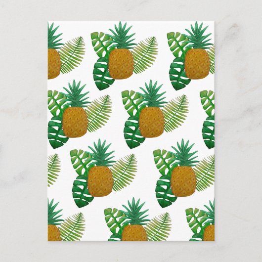 Tropische ananas briefkaart (Voorkant)