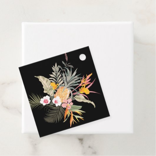 Tropische Ananas Bruidsdouche Bedankjes Labels (In situ)