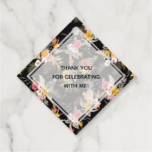 Tropische Ananas Bruidsontbijt Bedankjes Labels (Achterkant)