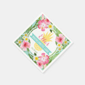 Tropische ananas bruiloft Bachelorette Luau Servetten (Hoek)