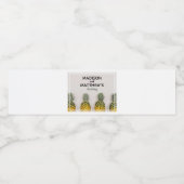 Tropische ananas bruiloft waterfles etiket (Enkel label)