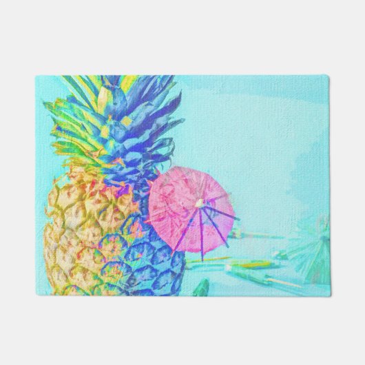 Tropische Ananas Deurmat (Voorkant)