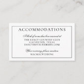 Tropische ananas eiland bruiloft accommodaties informatiekaartje (Voorkant)