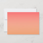 Tropische Ananas Elegante Bruiloft RSVP (Achterkant)