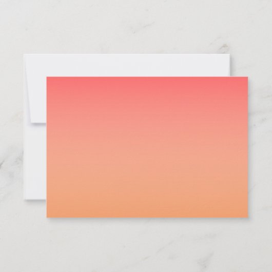 Tropische Ananas Elegante Bruiloft RSVP (Achterkant)