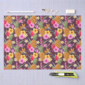 Tropische ananas en bloem tissuepapier (Craft)