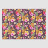 Tropische ananas en bloem tissuepapier (Voorkant)