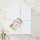 Tropische ananas Floral MAHALO Dank u Cadeaulabel (Met Touw)