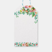 Tropische ananas Floral MAHALO Dank u Cadeaulabel (Achterkant)