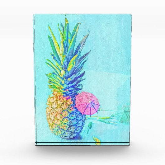 Tropische ananas fotoblokken (Voorkant)
