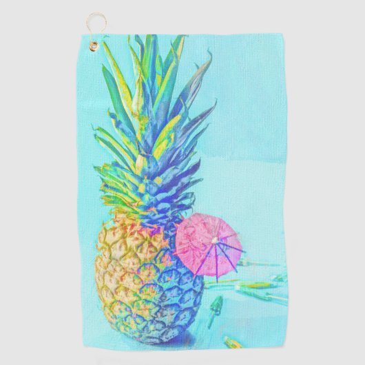 Tropische Ananas Golfhanddoek (Voorkant)