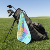 Tropische Ananas Golfhanddoek (Groen)