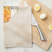 Tropische ananas gouden glitter theedoek (Quarter Fold)