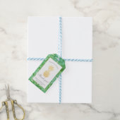 Tropische ananas gouden gunst Tags Cadeaulabel (Met Touw)