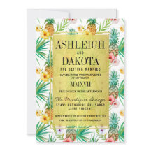 Tropische Ananas & Hibiscus Bestemming Bruiloft