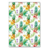 Tropische Ananas & Hibiscus Tafelnummer (Achterkant)