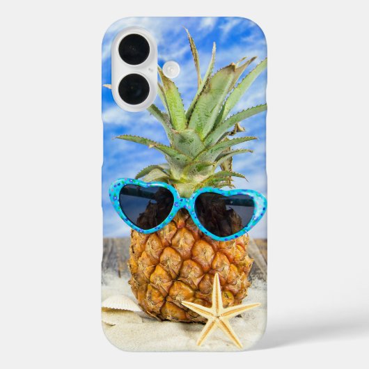 Tropische ananas in zonnebril Case-Mate iPhone case (Achterkant)