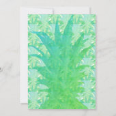Tropische Ananas Kitschige Luau-feestuitnodiging Kaart (Achterkant)