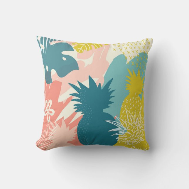 Tropische Ananas Kussen (Voorkant)