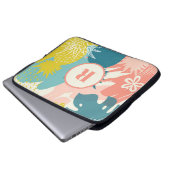 tropische ananas laptop sleeve (Voorkant onderkant)