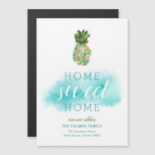 Tropische ananas magnetische bewegende aankondigin (Voorkant / Achterkant)