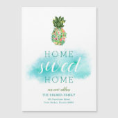 Tropische ananas magnetische bewegende aankondigin (Voorkant)