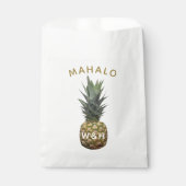 Tropische ananas Mahalo Dank u voor de tas Bedankzakje (Voorkant)