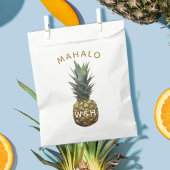 Tropische ananas Mahalo Dank u voor de tas Bedankzakje