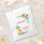 Tropische ananas MAHALO elke verjaardag dank u Bedankzakje (Geknipt)