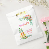 Tropische ananas MAHALO elke verjaardag dank u Bedankzakje (Gezegeld)