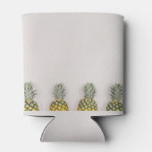 Tropische ananas met naam blikjeskoeler (Achterkant)