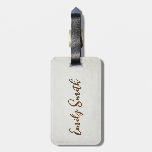 Tropische ananas met zonnebril bagagelabel (Achterkant verticaal)